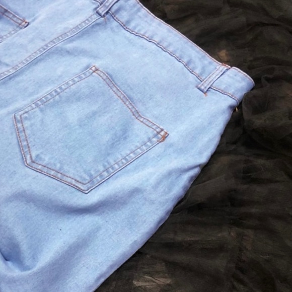 NWT Plus Demin Tulle Stretch Skirt - Picture 4 of 5